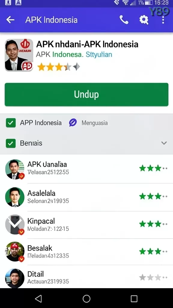 Cuplikan layar DI1 — pengaturan akun